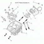 ACE 150 EFI MD WHITE Engine, cylinder head asm. - a20hab15n2 [101503]