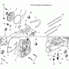 ACE 150 EFI MD WHITE Engine, crankcase comp left  /  right - a20hab15n2...