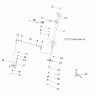 A19YAK11B7/B6/N7/N6 OUTLAW 110 Steering, steering post and tie rod asm. - a19yak1...
