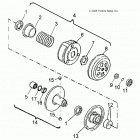A19YAK05B7/B6/N7/N6 OUTLAW 50 Drive train, secondary clutch - a19yak05b7  /  b6 ...