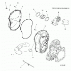 A18SVA85B5 SCRAMBLER 850 Body, clutch cover - a18sva85b5 (101049)