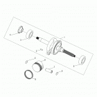 OUTLAW 110 Engine, crankshaft and piston - a20yak11b7  /  b6 ...