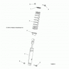 A18SHD57B9/E57BB/E57BS SPORTSMAN 570 SP Suspension, front shock - a18shd57b9  /  e57bb  / ...