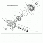 SPORTSMAN 570 6X6 Drive train, rear gearcase internals - a20s6e57a1 ...