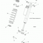 A19DCE87AK 900 ACE EPS XC Suspension, front shock mounting - a19dce87ak (100...
