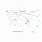 SPORTSMAN 450 HO EPS (A20SEE50A5) Body, rear rack additioinal red reflector - a20see...