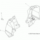 A19SXM95AL SPORTSMAN XP 1000 HIGH LIFTER Body, rear bumper - a19sxm95al