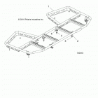 SPORTSMAN 450 HO UTILITY Body, rear rack - a20seg50a1  /  a5  /  ca1  /  ca...