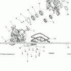 A18SES57C1/C2/C5/C7/E1/E5/E7/P57C1/T57C1/C7/E1/E7 SPORTSMAN 570 EPS TRACTOR Engine, crankcase - a18ses57c1  /  c2  /  c5  /  c...