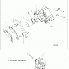 A19SXM95AL SPORTSMAN XP 1000 HIGH LIFTER Brakes, rear caliper - a19sxm95al
