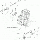 SPORTSMAN 450 HO EPS (A20SEE50A5) Engine, mounting - a20see50a5 (100870)