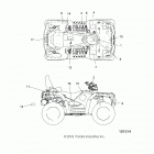 A19SYE95BV SPORTSMAN TOURING XP 1000 Body, decals - a19sye95bv
