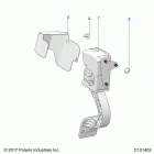 ACE 150 EFI MD WHITE Engine, throttle pedal and mount - a20hab15n2 (c10...