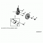 SPORTSMAN 110 Engine, stator and starting motor - a20yaf11b5  / ...