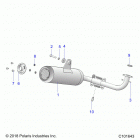 ACE 150 EFI MD WHITE Engine, exhaust system - a20hab15n2 [c101643]