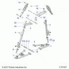 ACE 150 EFI MD WHITE Suspension, front - a20hab15n2 (101421)