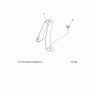 A18SWS57C1/C2/E2 SPORTSMAN 570 X2 EPS TRACTOR Chassis, fuel tank support bracket - a18sws57c1  /...