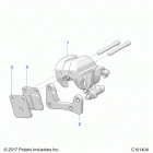 ACE 150 EFI MD WHITE Brakes, caliper, front - a20hab15n2 (c101404)