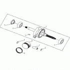 A19YAK05B7/B6/N7/N6 OUTLAW 50 Engine, crankshaft and piston - a19yak05b7  /  b6 ...
