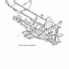 SPORTSMAN 450 HO EPS (A20SEE50A5) Chassis, frame - a20see50a5 (49atvframe15570aa)