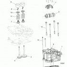 SPORTSMAN 450 HO EPS (A20SEE50A5) Engine, cylinder head, cam and valves - a20see50a5...