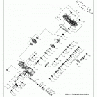 A18SES57C1/C2/C5/C7/E1/E5/E7/P57C1/T57C1/C7/E1/E7 SPORTSMAN 570 EPS TRACTOR Drive train, main gearcase - a18ses57c1  /  c2  / ...