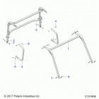 ATV RGR 150 EFI MD Chassis, cab frame and side bars - a20hzb15n1  /  ...