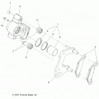 A18SHD57B9/E57BB/E57BS SPORTSMAN 570 SP Brakes, front caliper - a18shd57b9  /  e57bb  /  e...