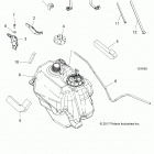 SPORTSMAN 450 HO EPS (A20SEE50A5) Body, fuel tank asm. - a20see50a5 (101439)
