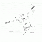 A19SYS95CH SPORTSMAN TOURING TRACTOR 1000 Steering, handlebar and controls - a19sys95ch (100...