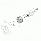 A19SYS95CH SPORTSMAN TOURING TRACTOR 1000 Wheels, front and hub - a19sys95ch (49atvwheelfrt1...