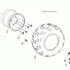 A19YAK05B7/B6/N7/N6 OUTLAW 50 Wheels, rear - a19yak05b7  /  b6  /  n7  /  n6 (49...
