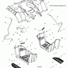 SPORTSMAN 850 TOURING 48 Body, rear cab and footwell - a21sye85a9  /  cap (...