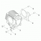 A19YAK05B7/B6/N7/N6 OUTLAW 50 Engine, cylinder - a19yak05b7  /  b6  /  n7  /  n6...
