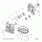 SPORTSMAN 450 HO EPS (A20SEE50A5) Engine, crankcase - a20see50a5 (100566)