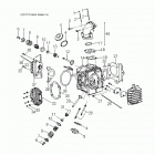 A19YAK05B7/B6/N7/N6 OUTLAW 50 Engine, cylinder head - a19yak05b7  /  b6  /  n7  ...