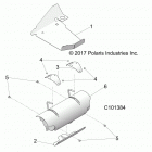 A18DAA50B7 ACE 500 SOHC Engine, exhaust system, shields - a18daa50b7