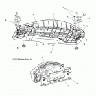 A18SWS57C1/C2/E2 SPORTSMAN 570 X2 EPS TRACTOR Body, seat, passenger, bottom - a18sws57c1  /  c2 ...