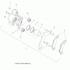 A18SES57C1/C2/C5/C7/E1/E5/E7/P57C1/T57C1/C7/E1/E7 SPORTSMAN 570 EPS TRACTOR Brakes, brake caliper, front - a18ses57c1  /  c2  ...