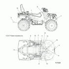 A18SDA57B7/L7/E57B5 SPORTSMAN TOURING 570 EFI/EPS Body, decals - a18sda57b7  /  e57b5