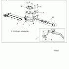 A18SES57C1/C2/C5/C7/E1/E5/E7/T57C1/C7/E1/E7 SPORTSMAN 570 EPS TRACTOR Brakes, front brake lever and master cylinder - a1...