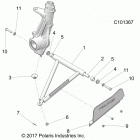 A18SES57C1/C2/C5/C7/E1/E5/E7/P57C1/T57C1/C7/E1/E7 SPORTSMAN 570 EPS TRACTOR Suspension, a-arm and strut mounting - a18ses57c1 ...