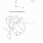 A18SES57C1/C2/C5/C7/E1/E5/E7/T57C1/C7/E1/E7 SPORTSMAN 570 EPS TRACTOR Drive train, front gearcase mounting - a18ses57c1 ...