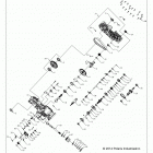 A18SES57C1/C2/C5/C7/E1/E5/E7/T57C1/C7/E1/E7 SPORTSMAN 570 EPS TRACTOR Drive train, main gearcase - a18ses57c1  /  c2  / ...