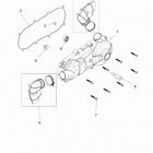 ACE 150 EFI MD WHITE Drive train, clutch cover and ducting - a20hab15n2...