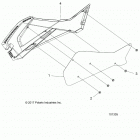 A18SDS57C5/E5 SPORTSMAN 570 TOURING EPS TRACTOR Body, right hand side panel heat shield and hardwa...