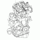 A18SES57C1/C2/C5/C7/E1/E5/E7/T57C1/C7/E1/E7 SPORTSMAN 570 EPS TRACTOR Engine, long block - a18ses57c1  /  c2  /  c5  /  ...