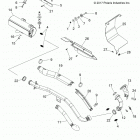A18SDS57C5/E5 SPORTSMAN 570 TOURING EPS TRACTOR Engine, exhaust - a18sds57c5  /  e5