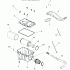 A18SWS57C1/C2/E2 SPORTSMAN 570 X2 EPS TRACTOR Engine, air intake system - a18sws57c1  /  c2  /  ...