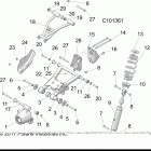 A18SES57C1/C2/C5/C7/E1/E5/E7/P57C1/T57C1/C7/E1/E7 SPORTSMAN 570 EPS TRACTOR Suspension, rear - a18ses57c1  /  c2  /  c5  /  c7...